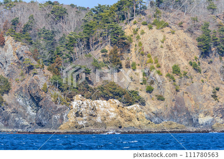 Remote island route between Miyagi Onagawa Town and Dejima Eshima 111780563