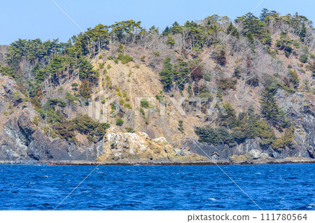 Remote island route between Miyagi Onagawa Town and Dejima Eshima 111780564