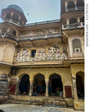 Galta Mandir palace in Galta Ji near Jaipur. High quality photo Galta Mandir palace in Galta Ji near Jaipur. High quality photo 111781552