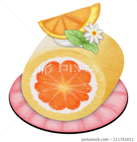 Orange Roll Cake Orange Roll Cake 111781651