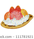 Waffle ice cream assorted flavors 111781921