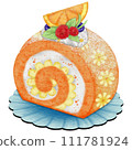 Orange Roll Cake 111781924