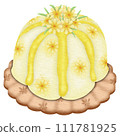 Honey Lava Flower Cake 111781925