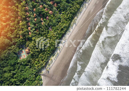 Clean sea beach coastline 111782244