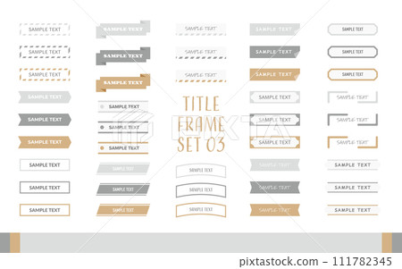 Title/heading frame set C05 111782345