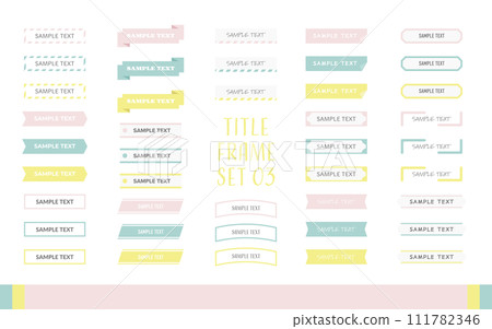 Title/heading frame set C06 111782346