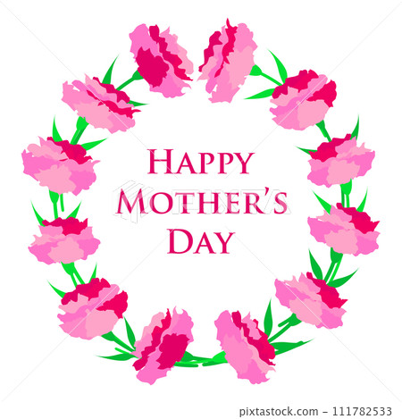 Mother's Day Carnation Wreath Mother's Day Carnation Wreath 111782533