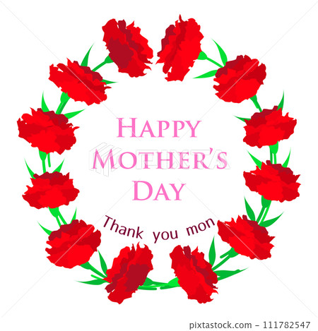 母親節康乃馨花環 母親節康乃馨花環 111782547