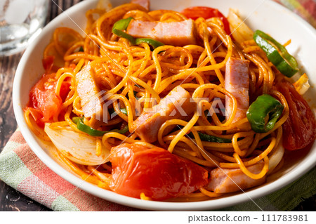 Image of Neapolitan eaten at a coffee shop Image of Neapolitan eaten at a coffee shop 111783981