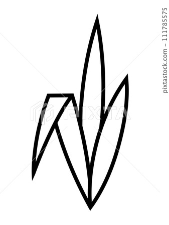 Growing grass sprout. Agricultural, cultivation and planting illustration. Growing grass sprout. Agricultural, cultivation and planting illustration. 111785575