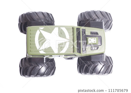 radio-controlled offroad 4x4 military toy car. 111785679