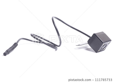 car rear view camera for parking assistance isolated on white background. 111785733