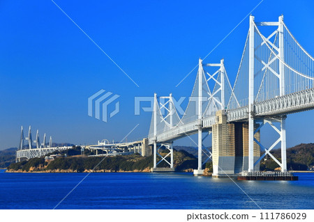 [香川縣] 晴朗的瀨戶大橋（瀨戶大橋紀念公園） 111786029