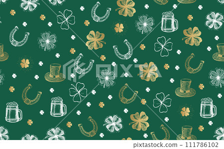 clover, pattern, vector 111786102