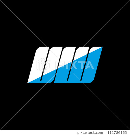 UW letter logo design on black background. UW creative initials letter logo concept. UW icon design. UW white and blue letter icon design on black background. U W UW letter logo design on black background. UW creative initials letter logo concept. UW icon design. UW white and blue letter icon design on black background. U W 111786163