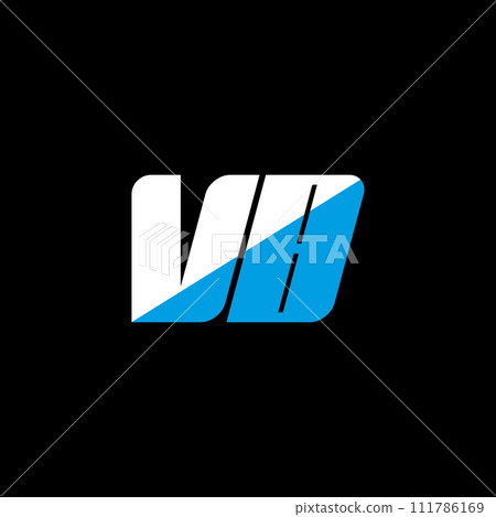 VB letter logo design on black background. VB creative initials letter logo concept. VB icon design. VB white and blue letter icon design on black background. V B VB letter logo design on black background. VB creative initials letter logo concept. VB icon design. VB white and blue letter icon design on black background. V B 111786169