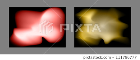 A set of colorful bright backgrounds with gradient blur. Colored glow on a black background. Template for posters, wallpapers, posters, banners and creative design 111786777