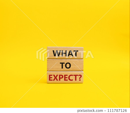 What to Expect symbol. Concept words What to Expect on wooden blocks. Beautiful yellow background. Business and What to Expect concept. Copy space. What to Expect symbol. Concept words What to Expect on wooden blocks. Beautiful yellow background. Business and What to Expect concept. Copy space. 111787126
