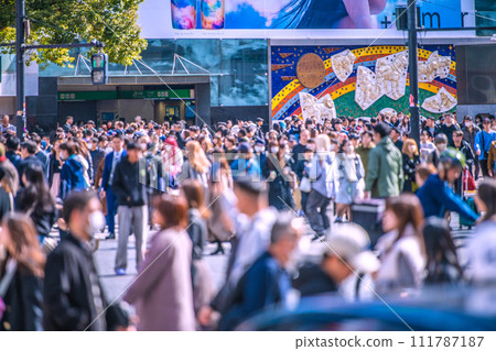 Japan's Tokyo cityscape Increase in dangerously driven bicycles...Shibuya is as crowded as it was before the coronavirus pandemic...Decrease in appearance = 18th Japan's Tokyo cityscape Increase in dangerously driven bicycles...Shibuya is as crowded as it was before the coronavirus pandemic...Decrease in appearance = 18th 111787187