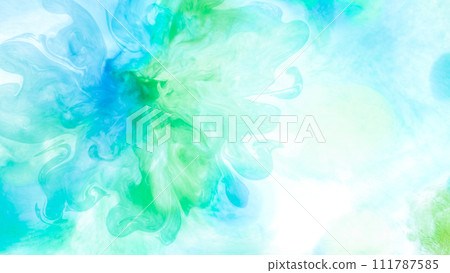 彩色透明墨水背景影像。 彩色透明墨水背景影像。 111787585