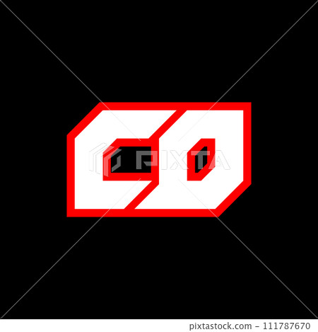 CD logo design, initial CD letter design with sci-fi style. CD logo for game, esport, Technology, Digital, Community or Business. C D sport modern Italic alphabet font. Typography urban style fonts. 111787670