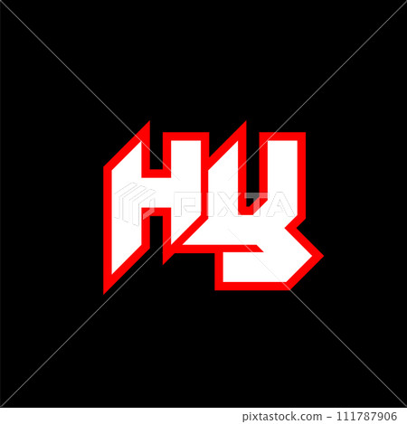 HY logo design, initial HY letter design with sci-fi style. HY logo for game, esport, Technology, Digital, Community or Business. H Y sport modern Italic alphabet font. Typography urban style fonts. HY logo design, initial HY letter design with sci-fi style. HY logo for game, esport, Technology, Digital, Community or Business. H Y sport modern Italic alphabet font. Typography urban style fonts. 111787906