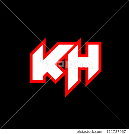 KH logo design, initial KH letter design with sci-fi style. KH logo for game, esport, Technology, Digital, Community or Business. K H sport modern Italic alphabet font. Typography urban style fonts. KH logo design, initial KH letter design with sci-fi style. KH logo for game, esport, Technology, Digital, Community or Business. K H sport modern Italic alphabet font. Typography urban style fonts. 111787967