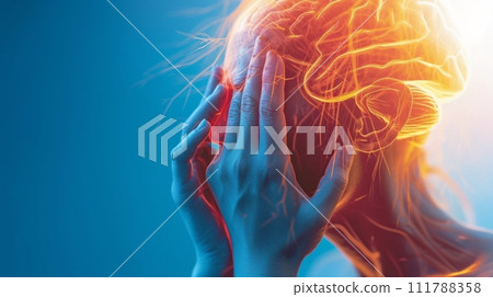 AI-generated content. "Girl Clutching Her Head in Agony: A Visual Representation of Pain and Stress for Medical Websites and Health-Related Content" AI-generated content. "Girl Clutching Her Head in Agony: A Visual Representation of Pain and Stress for Medical Websites and Health-Related Content" 111788358