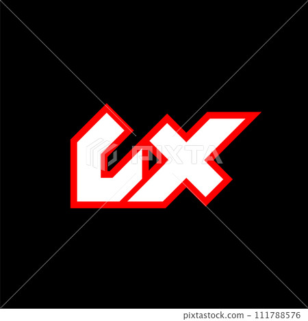 LX logo design, initial LX letter design with sci-fi style. LX logo for game, esport, Technology, Digital, Community or Business. L X sport modern Italic alphabet font. Typography urban style fonts. 111788576