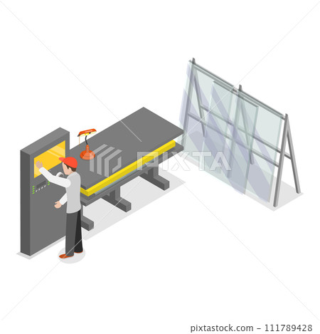 3D Isometric Flat Vector Illustration of Windows Installing. Item 3 111789428