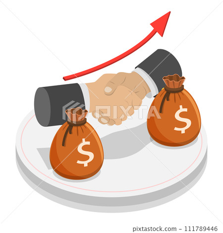 3D Isometric Flat Vector Illustration of Types Of Business. Item 4 3D Isometric Flat Vector Illustration of Types Of Business. Item 4 111789446