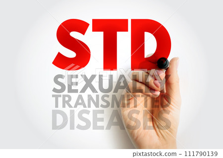 STD Sexually Transmitted Diseases - infections that are passed from one person to another through sexual contact, acronym text concept STD Sexually Transmitted Diseases - infections that are passed from one person to another through sexual contact, acronym text concept 111790139