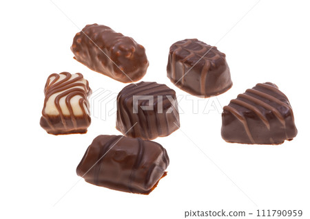 chocolate candies isolated chocolate candies isolated 111790959