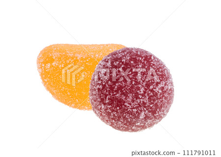 fruit gummy candies isolated 111791011