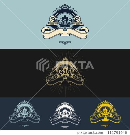 Vape vintage logo design illustration Vape vintage logo design illustration 111791946
