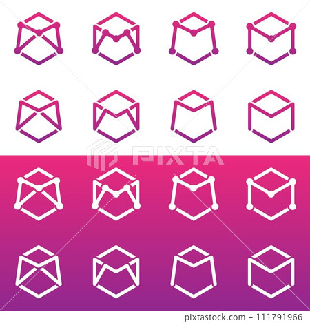 Logo letter M vector design Logo letter M vector design 111791966