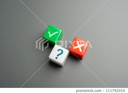 Positive and negative answer. Making choices and arriving at solutions. Settling on a response or decision. Agree or refuse. Allow or deny. Yes or no 111792010