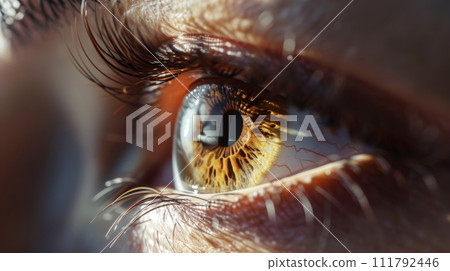 Close-up background of eye and eyelashes. High quality photographic image. Close-up background of eye and eyelashes. High quality photographic image. 111792446
