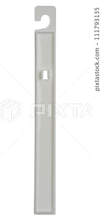 White plastic case for toothbrushes on isolated background 111793135
