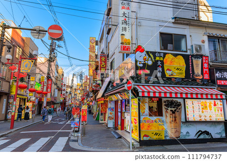 Kanagawa Prefecture, Yokohama City, Yokohama Chinatown (Kanteibyo Street) 111794737
