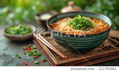 傳統日本蕎麥麵和烏龍麵套餐 111795962