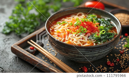 傳統日本蕎麥麵和烏龍麵套餐 111795966