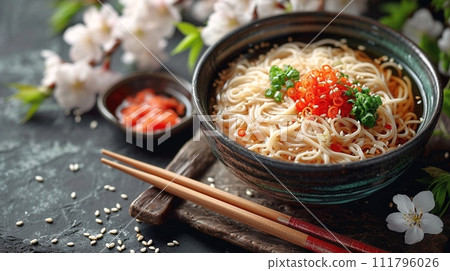 傳統日本蕎麥麵和烏龍麵套餐 111796026