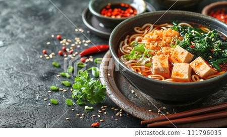 傳統日本蕎麥麵和烏龍麵套餐 111796035