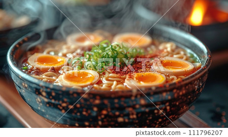 傳統日本蕎麥麵和烏龍麵套餐 111796207