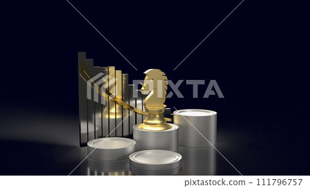 The unicorn chess for Business concept 3d rendering. The unicorn chess for Business concept 3d rendering. 111796757