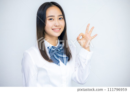 high school girl high school girl 111796959