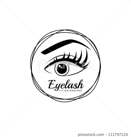 Vector Eyelash Logo Luxury Design Vector Eyelash Logo Luxury Design 111797226