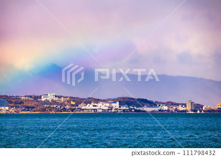 [Lake Biwa Scenery] Hamaotsu - Walking through Konan where the majestic clouds and the increasing cold of winter 111798432