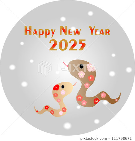PNG image cute snake stamp snow background Happy New Year 2025 PNG image cute snake stamp snow background Happy New Year 2025 111798671